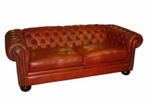 Couch Leather - Chesterfield 2 Seater